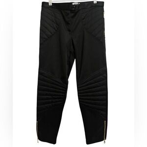 Moschino Cheap and Chic NWT Women’s Black Quilted Moto Pants, size 10